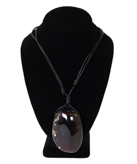 Gorgeous Natural Amber Specimen Necklace
