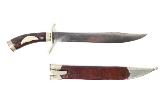 Bowie Hunting Knife with Scabbard