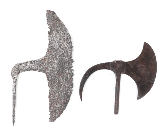 Early American Excavated Axe & Halberd