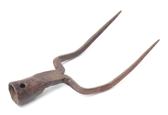 Large Spanish Colonial War Fork, 18th C.