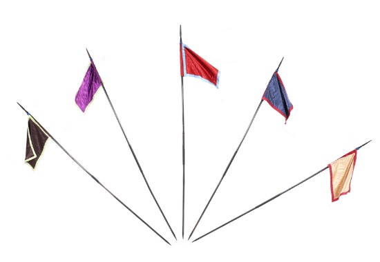 Collection of Infantry Pikes & Flags, Ex-Higgins Museum