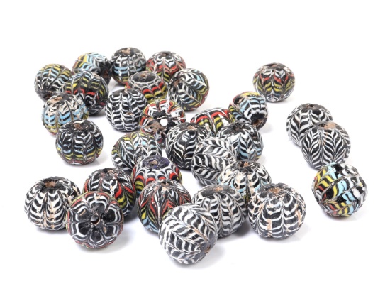 Collection of Thirty Islamic Core-Formed Glass Beads