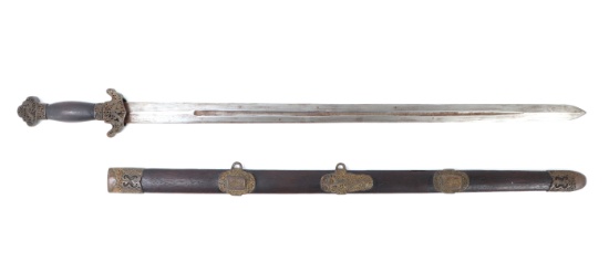 Chinese Jian Sword & Scabbard