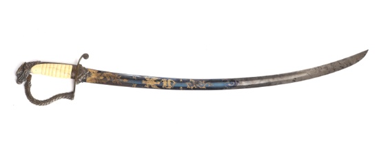 American Eagle Head Pommel Cavalry Sword, 1805â€“1820
