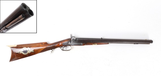 American Double Barrel Percussion Blanket Gun
