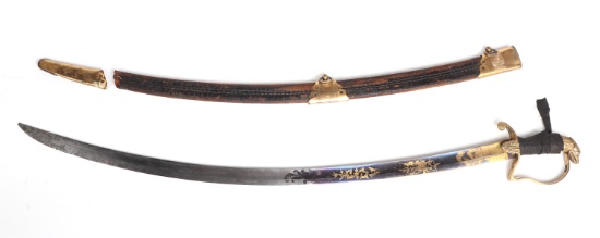 American Eagle Head Pommel Calvary Sword, C. 1805-1820