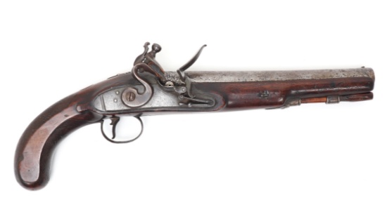 English Military Flintlock Pistol, circa 1800s