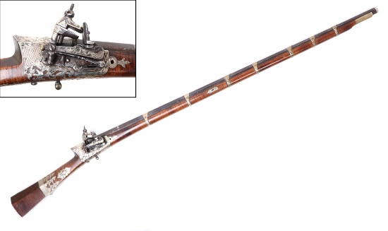 Excellent Ottoman "Sisana" Miquelet Flintlock Rifle, 18th c.