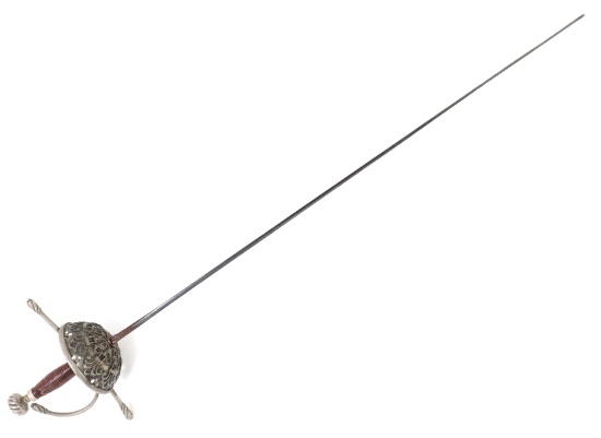 European Cup Hilt Rapier, 17th C. Style