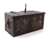 Painted Nuremburg Jewel Casket, 17th C.