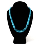 Gorgeous Turquoise Disc Bead Necklace