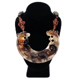 Wonderful Chinese Hardstone Carved Necklace