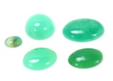 Group of Five Jade Style Stones