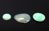 Group of Three Chinese Hardstone Pendants