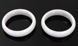 Gorgeous Pair of Lavendar Purple Jadeite Bracelets