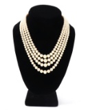 Gorgeous Four Strand South Sea Pearl Necklace