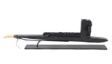 Pacific Northwest Haida Peace Pipe, Argillite