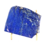 Gorgeous Raw Slab of Lapis Lazuli on Stand