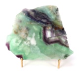 Incredible Slab of Rainbow Fluorite w/Stand