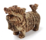Chinese Soapstone Carved Foo Dog Figure