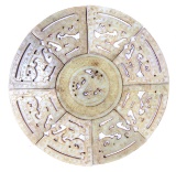 Chinese White Hardstone Reticulated Plaque