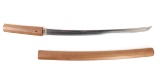 Japanese Wakizashi Sword, Shinto Period, Signed