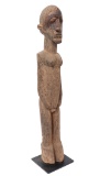 Heavy Lobi-Carved Wood Figure, Late 19th-Early 20th C.