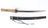 Excellent Japanese Wakizashi Sword & Scabbard