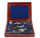 French Pair of Officer's Percussion Pistols by Juste
