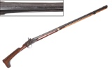 Catalan Stock Escopeta Percussion Rifle, Signed Pedro G. 1854