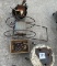 Clevis; vintage hose reel; coaches stool