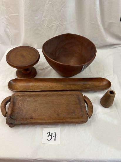 Wood Bowls, Candleholder
