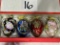 2009 Joan River 4 Faberge Egg Ornaments. Russian inspired. In red box (owne