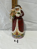 Jim Shore Heartwood Creek . Purrfect Noel. Santa Claus with Cat Figure (lab