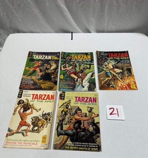 Vintage Comic Books- Tarzan; Spiderman; Disney