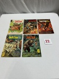Vintage Comic Books - Gold Key- Tarzan of the Apes- 15 cents total of 5