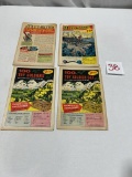 Vintage Comic Books - Dell- 12 cents - Naza; Dr Who & The Daleks; Robinson Crusoe - total of 4