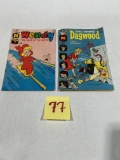 Vintage Comic Books- Harvey Comics - Dagwood (25 cents) and Wendy (12 cents)