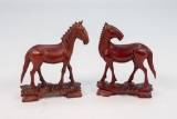 Vintage Asian Carved Horses
