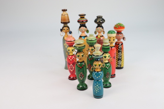 Folk Art Egyptian Spindle Dolls