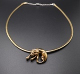 Omega Lion Necklace