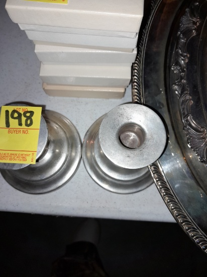 STREALING SILVER CANDLE HOLDERS