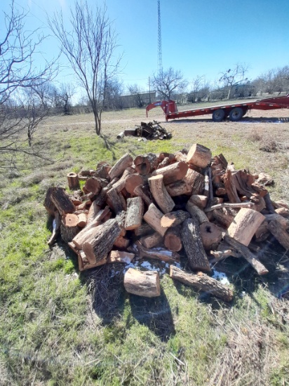 LARGE PILE OF FIRE WOOD