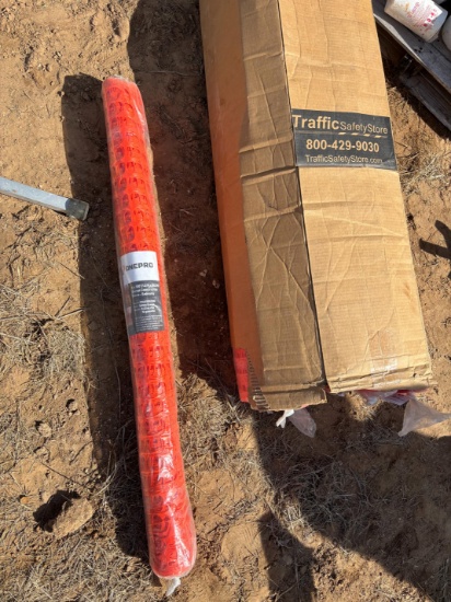 New orange net fencing