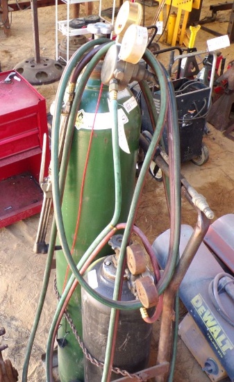 Cutting torch with cart