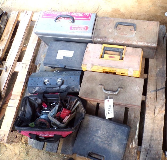 Pallet of tool boxes