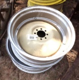 2 Ford 8N rear wheels