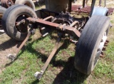 Front axle with aluminum wheels