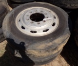 2 Peterbilt aluminum tires and wheels