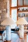 Post Modern Marbled Glass Lamp